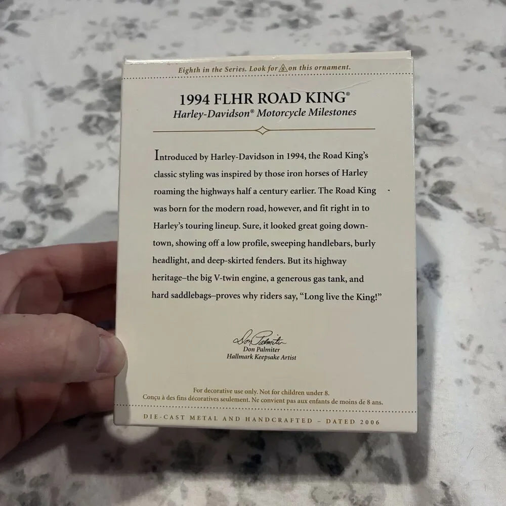 Hallmark Keepsake Ornament 94 FLHR Road King Harley Davidson Motorcycle See Pics